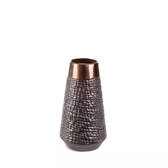 Wazon ceramiczny MORENA z wytłaczanym wzorem
