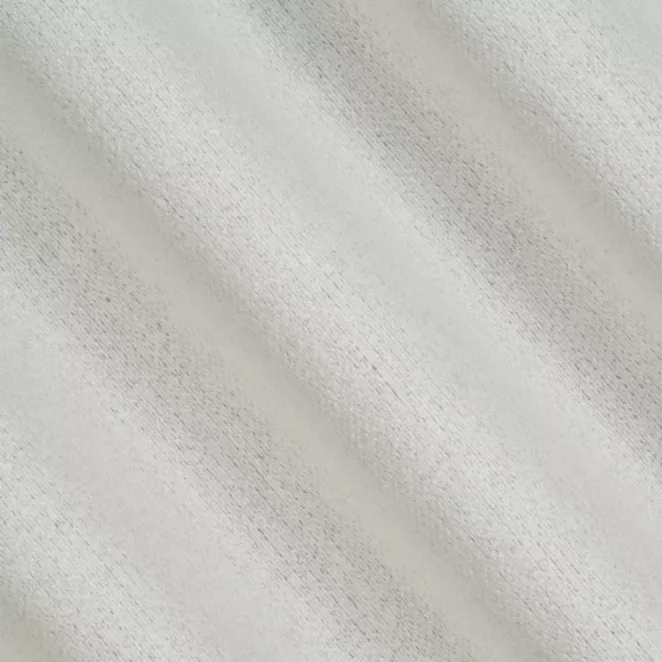 M202/3 Zasłona szyta na taśmie 5 cm kremowa z tkaniny bukla z efektem melanżu