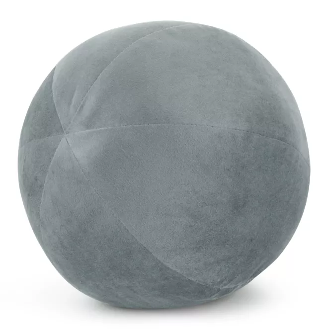 Poduszka dekoracyjna w formie kuli średnica 24 cm welwetowa morska GAJA