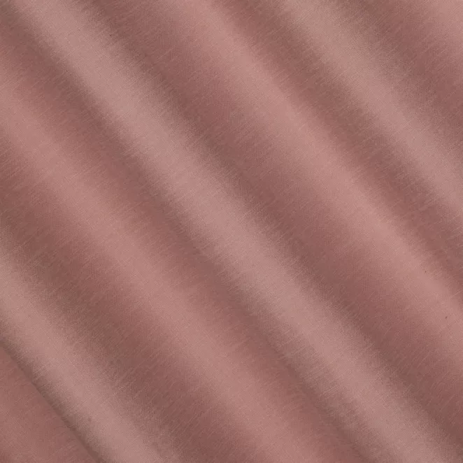 L130/7 Zasłona szyta na taśmie 5 cm pudrowo różowa o naturalnym, gęstym splocie w stylu eko