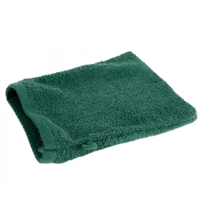 Myjka kąpielowa 16x21 cm bawełniana kolor ciemnozielony 400 g/m2 GŁADKI 1