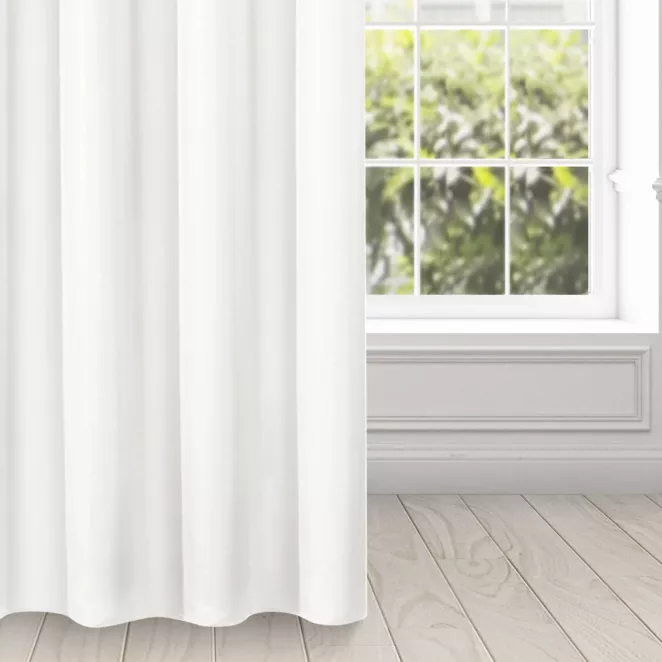 Zasłona biała, matowa 140x250 cm przelotka - TRIS
