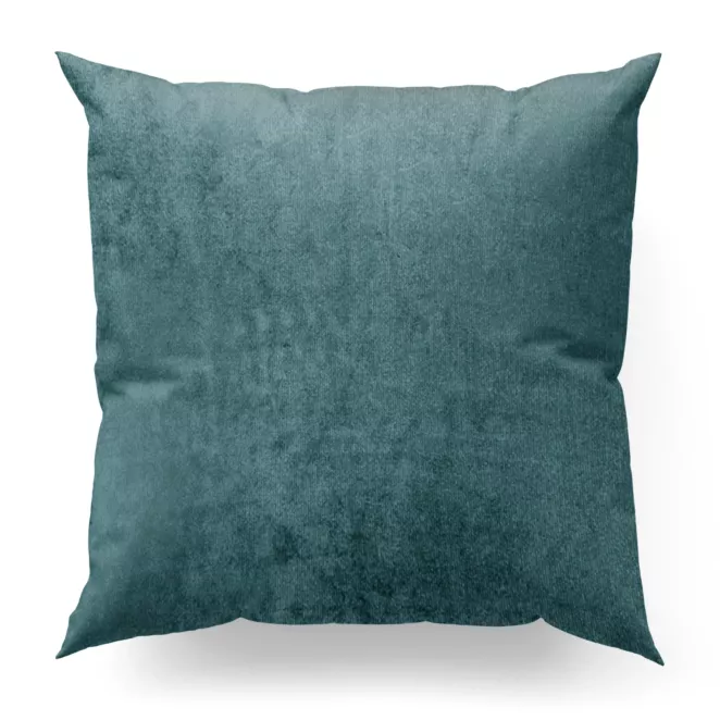 Poszewka na wymiar jasnoturkusowa z miękkiej półmatowej tkaniny welwetowej