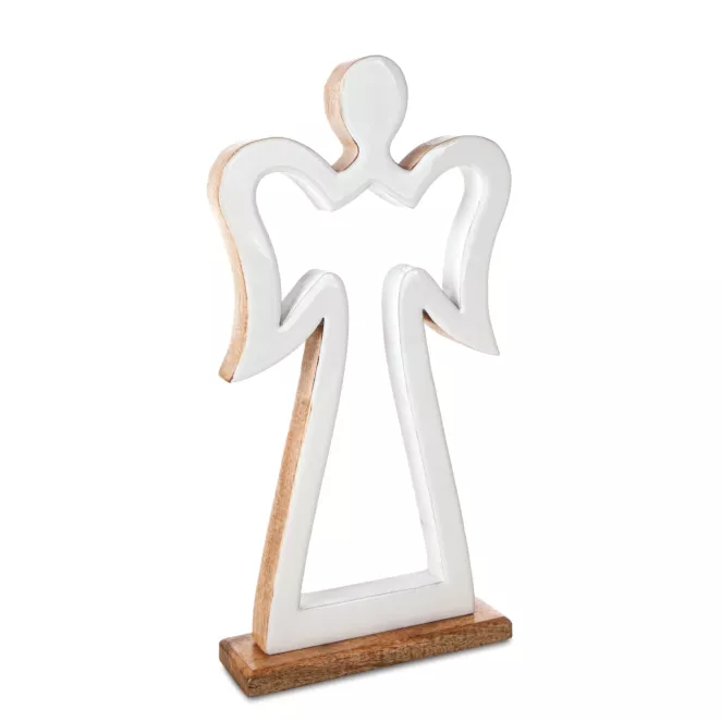 Figurka świąteczna drewniany ANIOŁEK