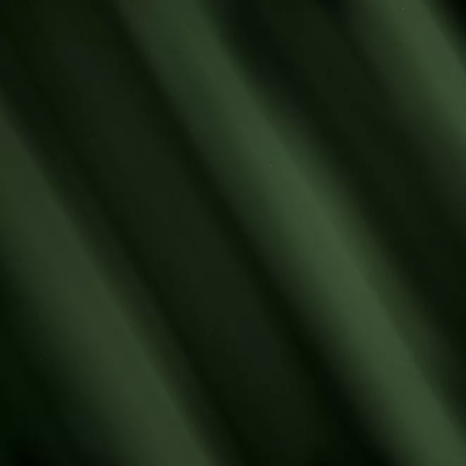 P236/3 Zasłona szyta na taśmie 5 cm ciemnozielona z gładkiej tkaniny zaciemniającej typu dimout
