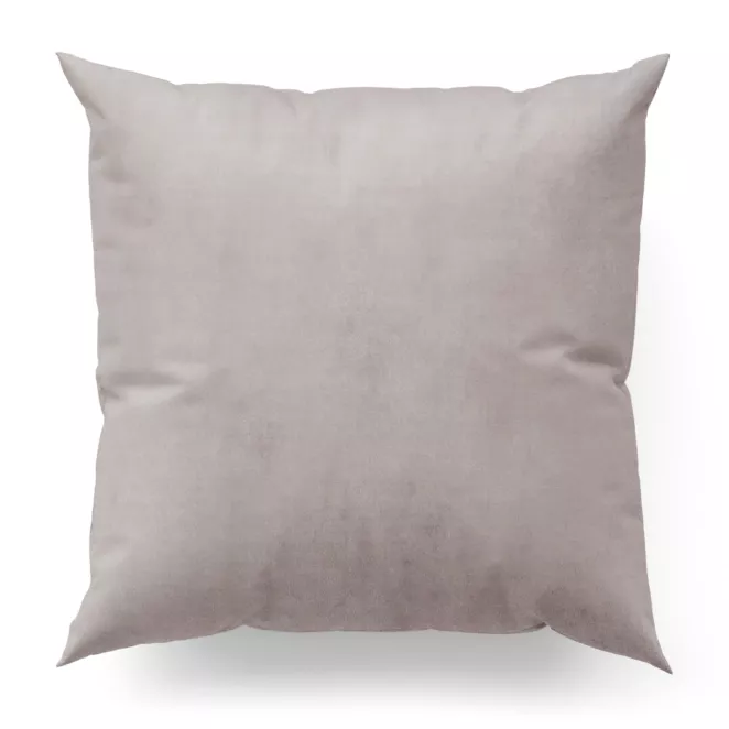 Poszewka szyta ENYA stalowa z miękkiej półmatowej tkaniny welwetowej