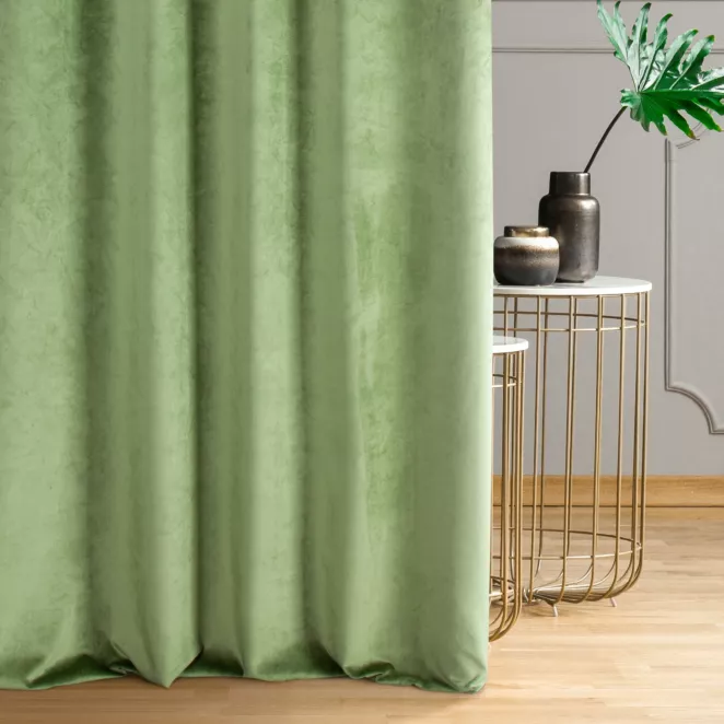 Tkanina zasłonowa gruba welwetowa o matowej powierzchni z kolekcji Pierre Cardin