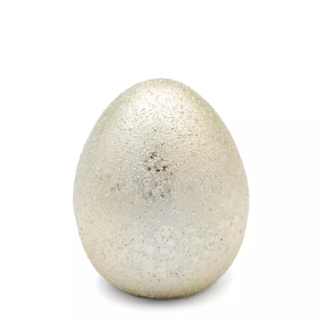 Figurka wielkanocna JAJKO z przecieranym wzorem