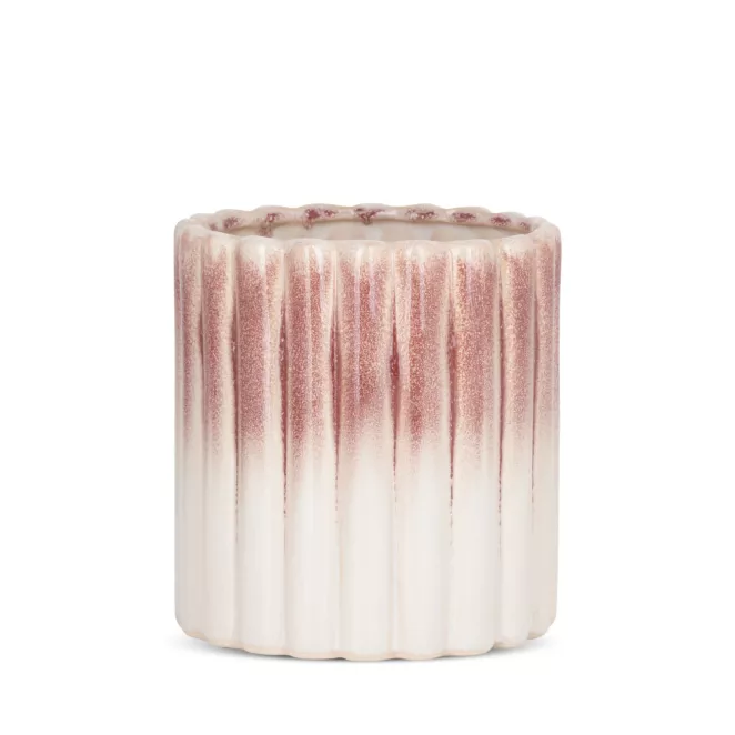 Osłonka ceramiczna na donicę EVITA z efektem ombre