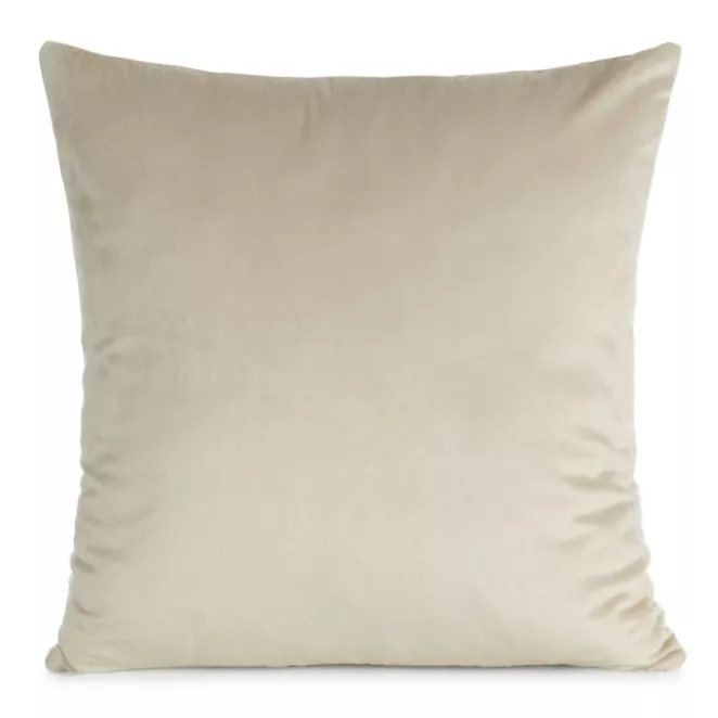 Poszewka na poduszkę 45x45 cm welwetowa, gładka beżowa o delikatnym połysku GAJA 1
