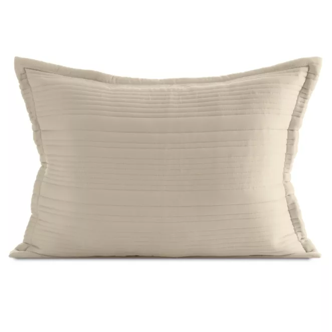 Poszewka na poduszkę 50x70 cm beżowa z wypukłym wzorem pikowana TARA Eurofirany Premium