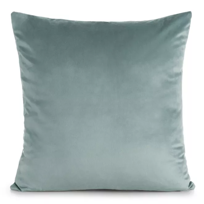 Poszewka na poduszkę 45x45 cm welwetowa, gładka szałwiowa o delikatnym połysku GAJA 1