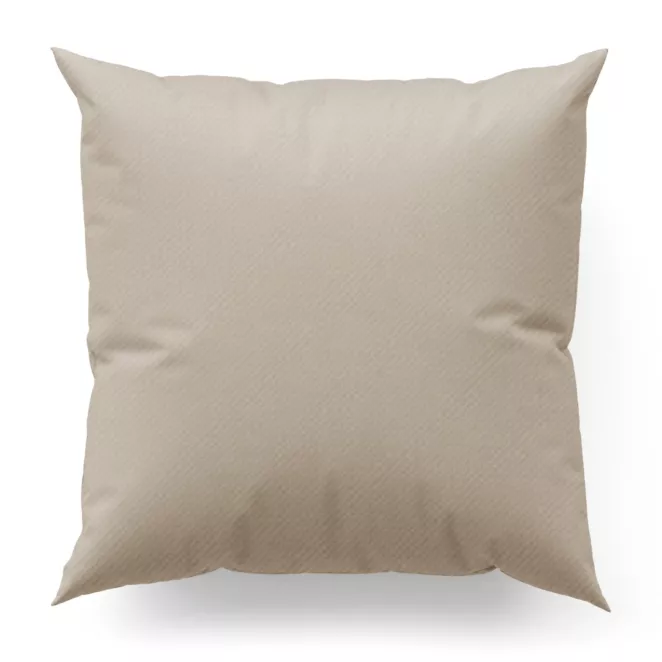 Poszewka szyta jasnobrązowa z gładkiej tkaniny zaciemniającej typu dimout