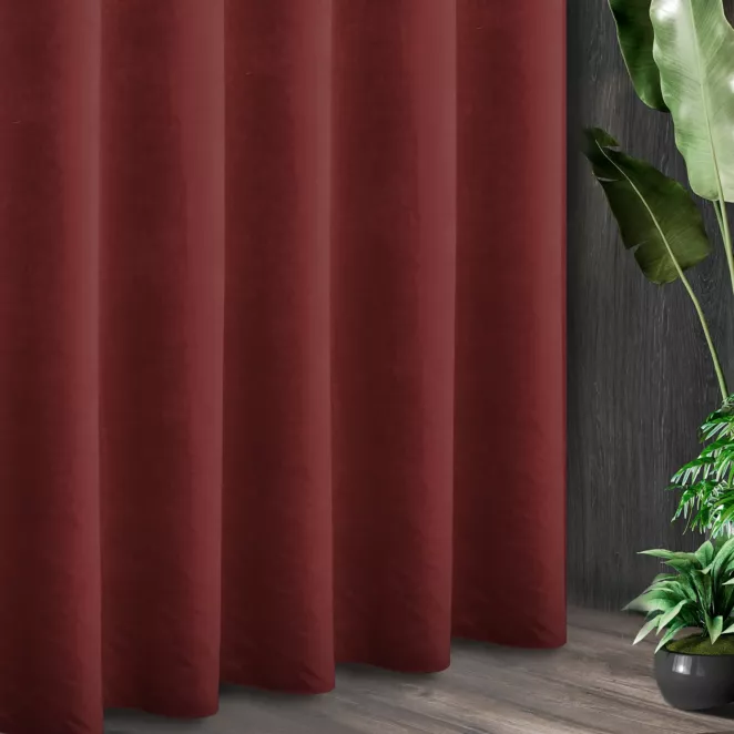 Tkanina zasłonowa ADORE gładka i miękka w dotyku o welurowej strukturze