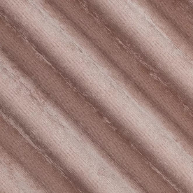 R203/9 Zasłona szyta na taśmie 5 cm beżowa z miękkiej tkaniny szenilowej typu dimout o naturalnym splocie