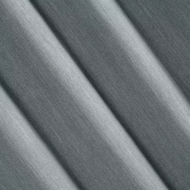 R225/1 Zasłona szyta na taśmie 5 cm popielata z tkaniny o naturalnym splocie z efektem melanżu