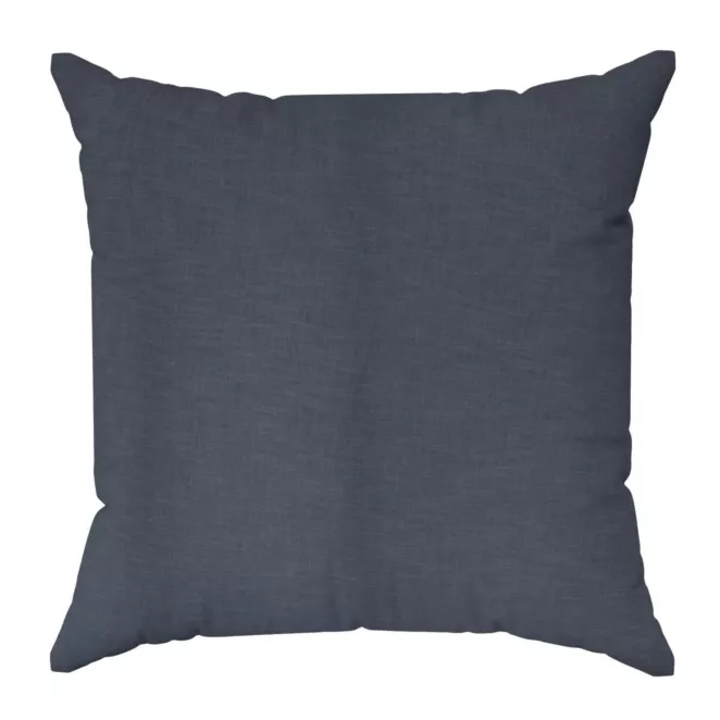 Poszewka szyta grafitowa o naturalnym, gęstym splocie w stylu eko