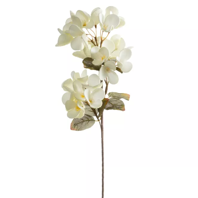 Kwiat sztuczny kremowy z plastycznej pianki foamiran 70 cm