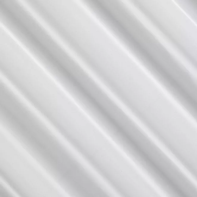 E16/3 Firana szyta na taśmie 5 cm jasnokremowa z delikatnej, miękkiej w dotyku żorżety, wykończonej obciążnikiem