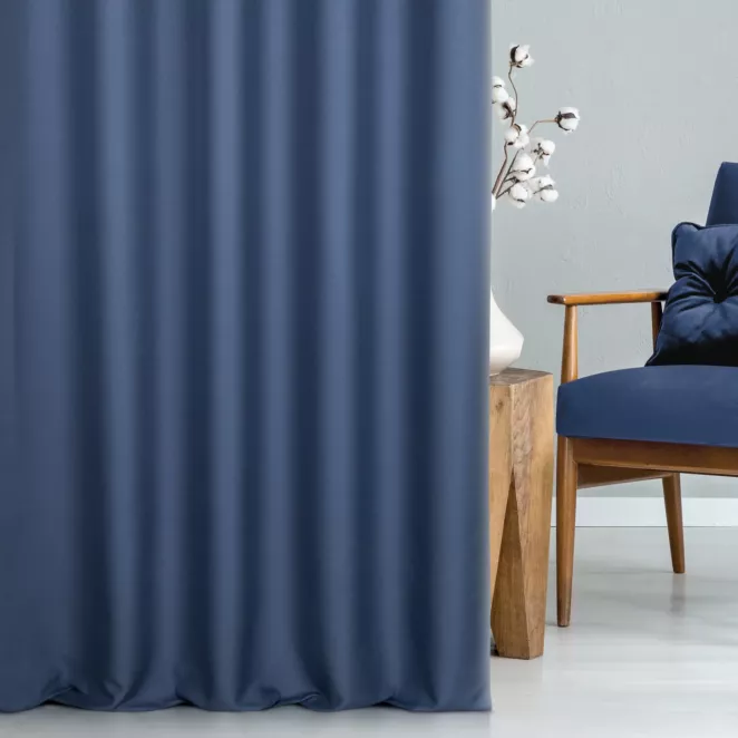 Tkanina zasłonowa dwustronna o ozdobnym splocie, z subtelnym połyskiem