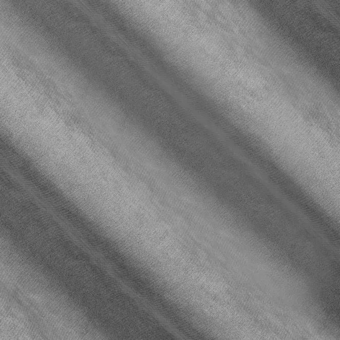 L129/4 Zasłona szyta na taśmie 5 cm srebrna z miękkiej tkaniny o welurowej strukturze