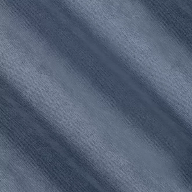 L129/8 Zasłona szyta na taśmie 5 cm jasnoniebieska z miękkiej tkaniny o welurowej strukturze