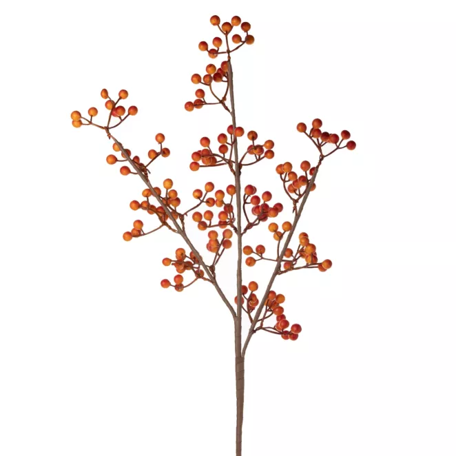 GAŁĄZKA OZDOBNA z owocami, kwiat sztuczny dekoracyjny