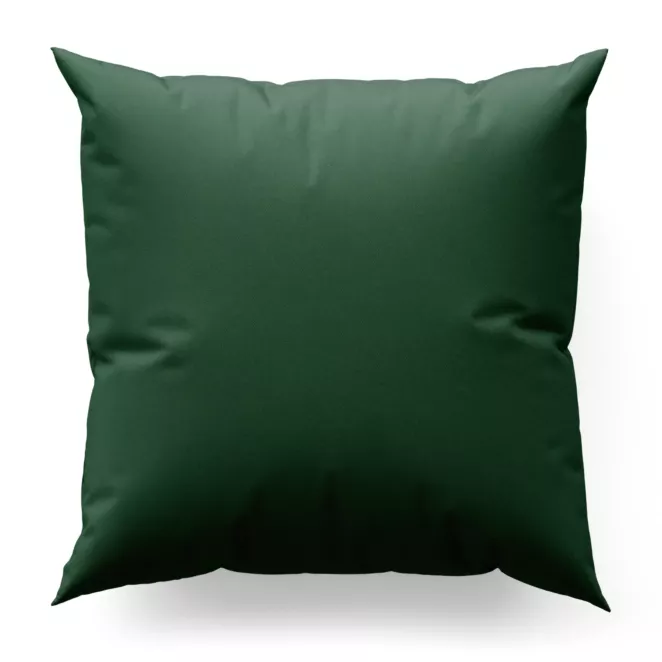 Poszewka szyta zielona z gładkiej zaciemniającej tkaniny typu dimout