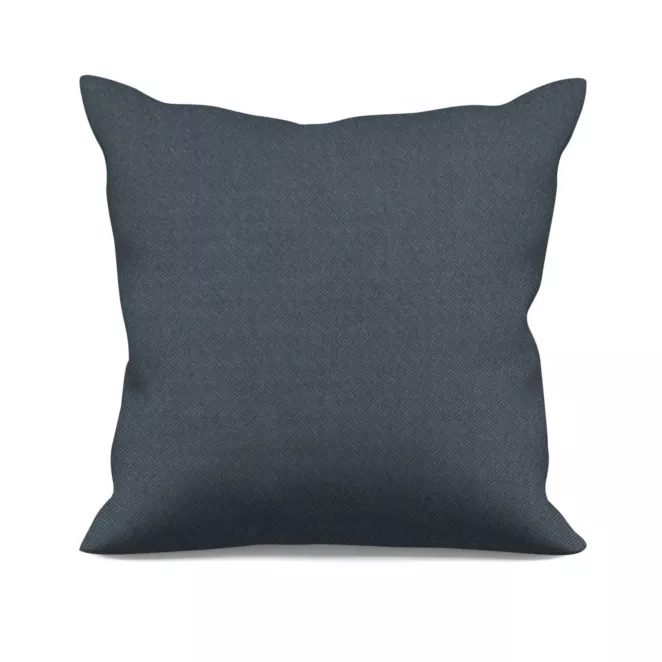 Poszewka szyta szara z miękkiej, matowej tkaniny w drobny geometryczny wzór