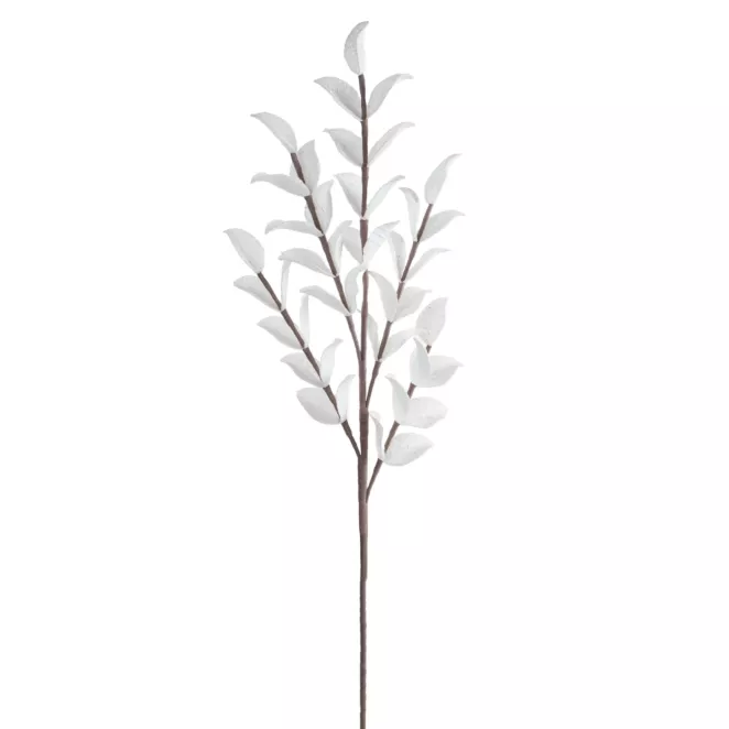 Kwiat sztuczny biały z plastycznej pianki foamiran 95 cm