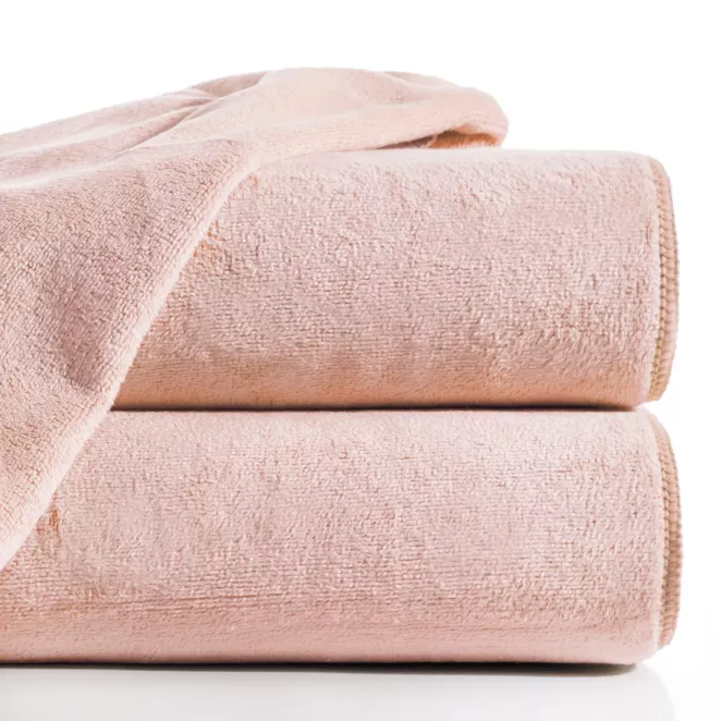 Ręcznik szybkoschnący50x90 cm z mikrofibry kolor pudrowy róż 380g/m2 AMY