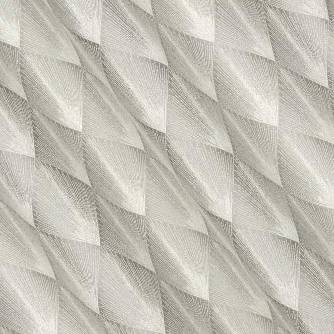 R181/2 Zasłona szyta na taśmie 5 cm beżowo złota z tkaniny w elegancki geometryczny wzór z błyszczącą nicią