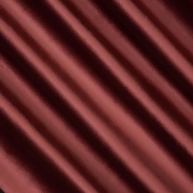 P277/28 Zasłona szyta na taśmie 5 cm bordowa z miękkiej półmatowej tkaniny welwetowej