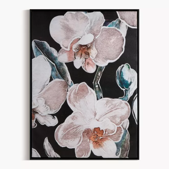 Obraz orchid flower nadruk delikatnych storczyków na płótnie obraz oprawiony w ramę
