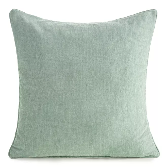 Poszewka na poduszkę 45x45 cm szenilowa, jasnomiętowa NILO