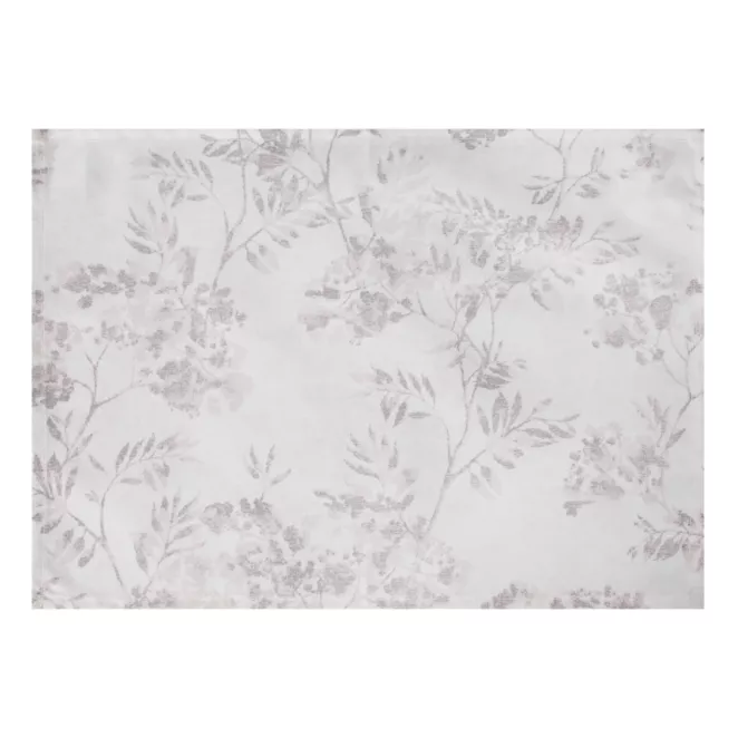 Komplet podkładek 4 szt kremowo, beżowy 30x40 cm wodoodporny GARDEN na taras oraz balkon z motywem roślinnym