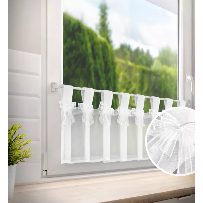 Zazdrostka ALEXANDRA z etaminy zdobiona kokardkami