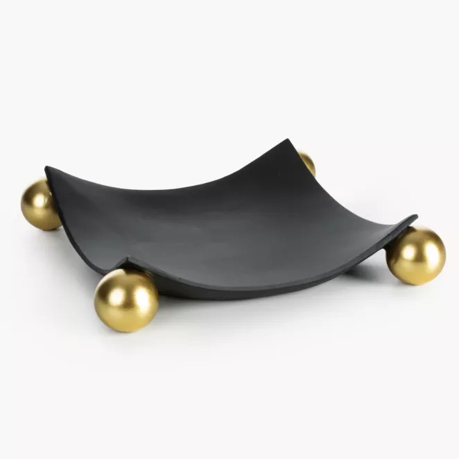 Nowoczesna paterka ALEX ze złotymi akcentami