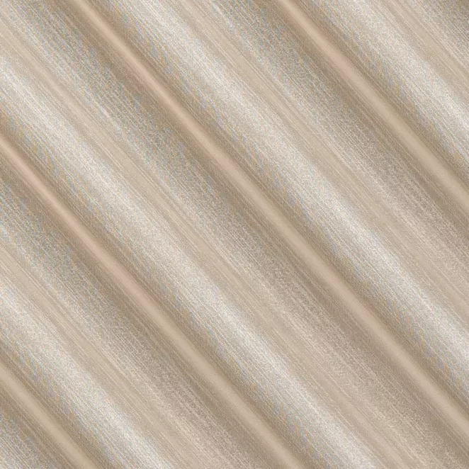 R217/8 Firana szyta na taśmie 5 cm jasnobeżowa z delikatnej tkaniny o luźnym splocie, wykończona obciążnikiem