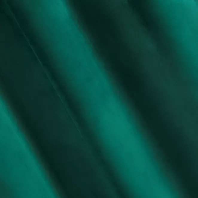 P206/60 Zasłona szyta na taśmie 5 cm ENYA ciemnozielona z miękkiej półmatowej tkaniny welwetowej
