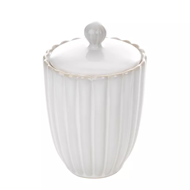 Pojemnik dekoracyjny AVRIL z przecieranym wzorem w stylu eko