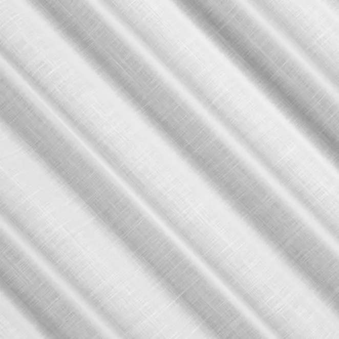 H237/5 Firana szyta na taśmie 5 cm biała z gładkiej matowej etaminy, wykończona obciążnikiem