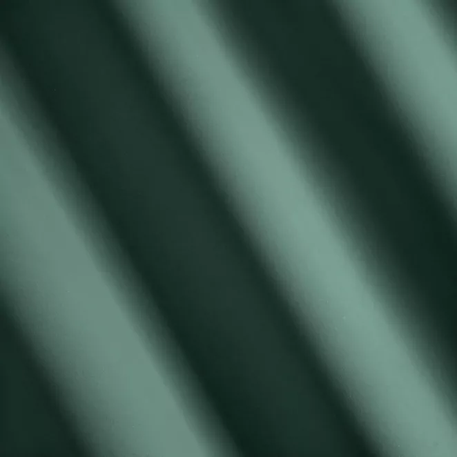 P236/2 Zasłona szyta na taśmie 5 cm turkusowa z gładkiej tkaniny zaciemniającej typu dimout