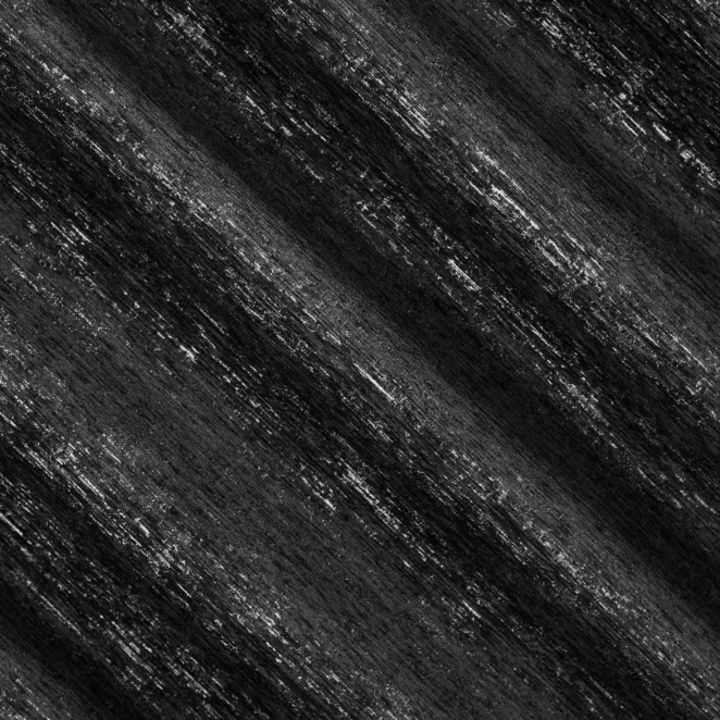 E29/4 Zasłona szyta na taśmie 5 cm czarno srebrna z miękkiej, szenilowej tkaniny w prążki Italissima Eva Minge