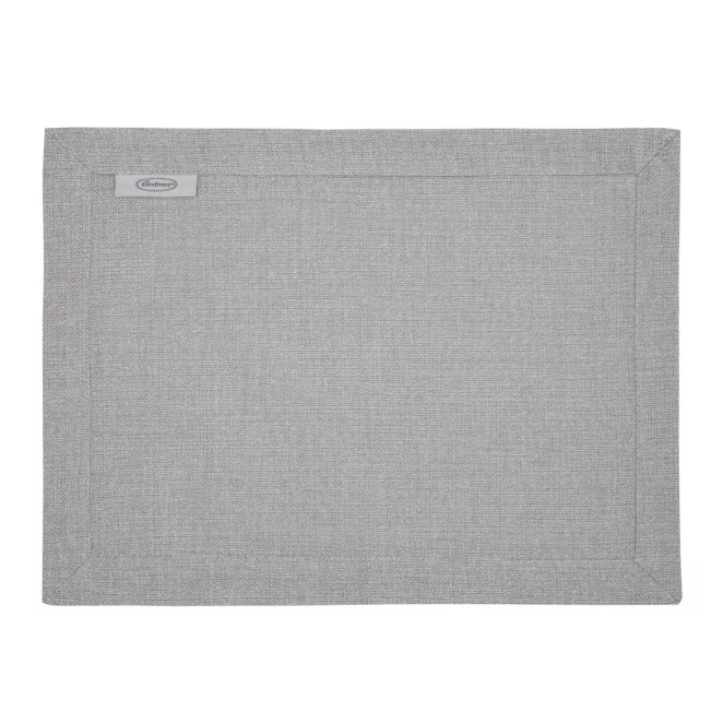 Komplet serwet 4 szt 30x40 cm srebrny STELLA 2 zdobiony listwą