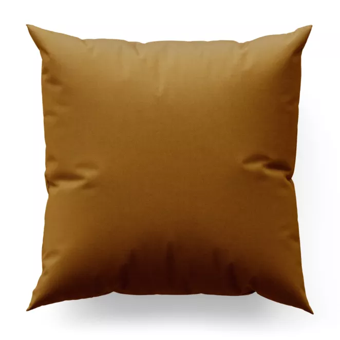 Poszewka na wymiar musztardowa z gładkiej zaciemniającej tkaniny typu dimout
