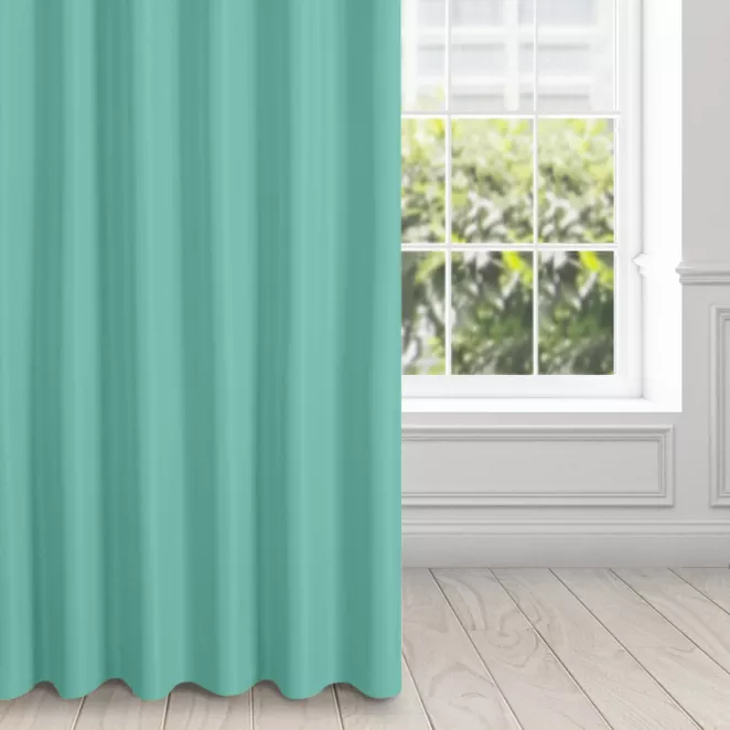 Zasłona miętowa, matowa 140x250 cm taśma - TRIS