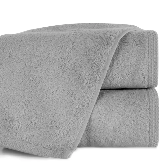Ręcznik kąpielowy 50X90 cm bawełniany kolor srebrny 500 g/m2 HARMONY
