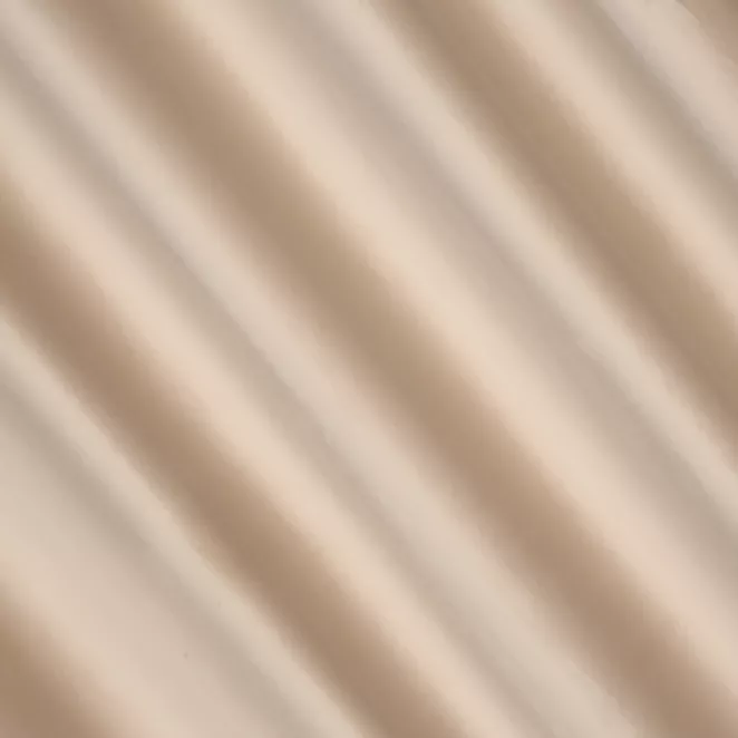 P277/25 Zasłona szyta na taśmie 5 cm beżowa z miękkiej półmatowej tkaniny welwetowej