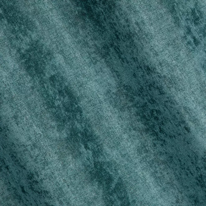 R159/11 Zasłona szyta na taśmie 5 cm BRIANNA turkusowa miękka szenilowa o wyraźnym splocie i lekkim połysku